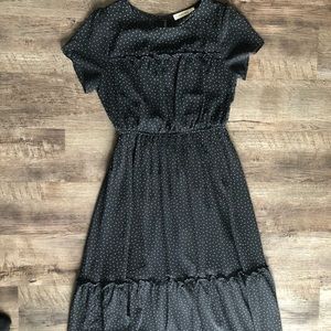 Fit and flare polka dot dress